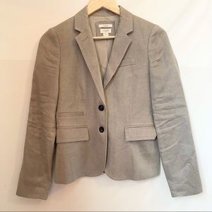 J. Crew Schoolboy Blazer/Jacket size 0 light Grey